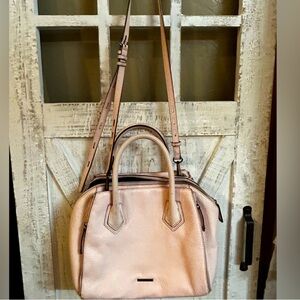 Rebecca Minkoff Mini Perry Pink Leather Satchel Bag
